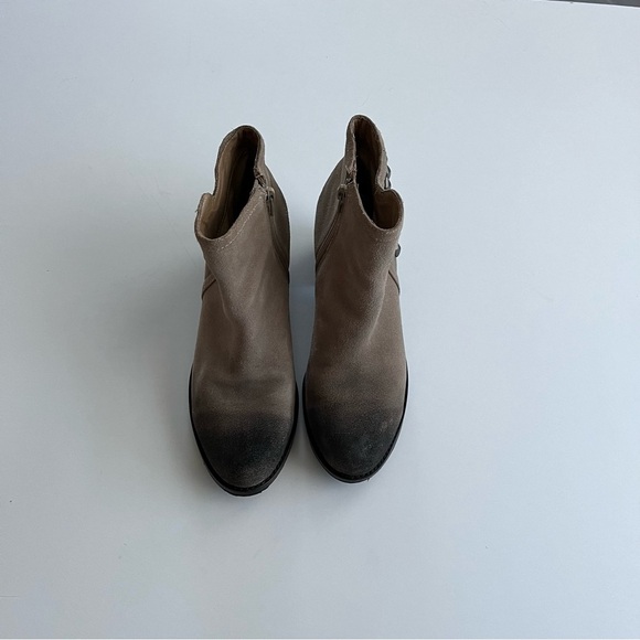 Matisse Womens Suede Ankle Boots Sz 6M Tan Zip Studded Booties Boho - Picture 5 of 11